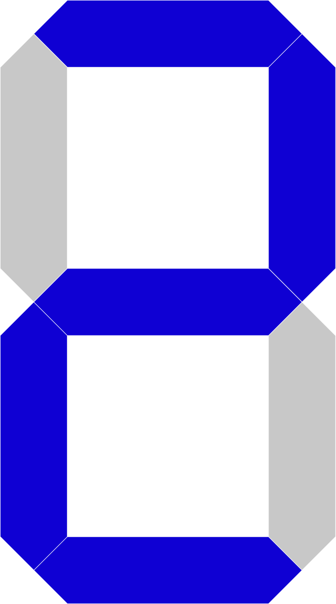 7-Segment-Anzeige "2"