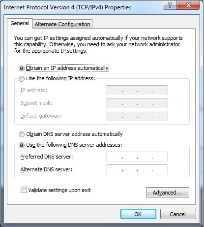 Win IPV4 mit DHCP